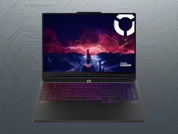 16-inch Lenovo Legion Pro 7 OLED gaming laptop front shown (Image source: Lenovo with edits)