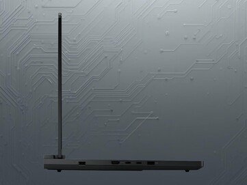 16-inch Lenovo Legion Pro 7 OLED gaming laptop side shown (Image source: Lenovo with edits)
