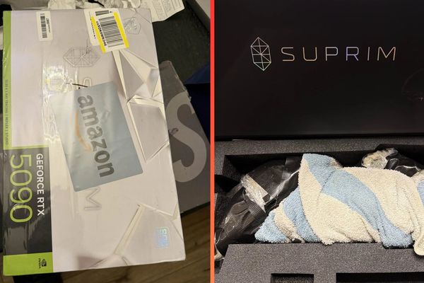 Amazon Resale RTX 5090 delivery contains rocks and towel, exposing systemic return fraud vulnerability