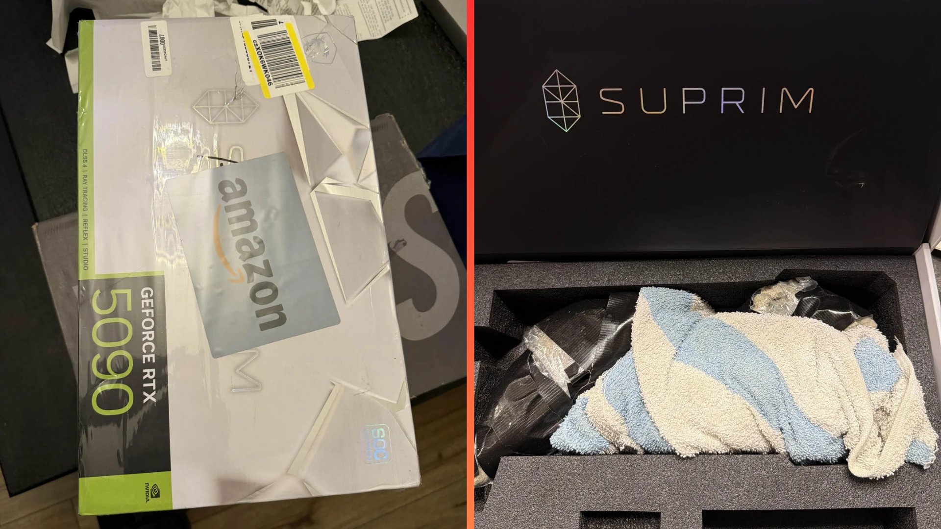 Redditor orders MSI Suprim RTX 5090, receives bag of rocks instead