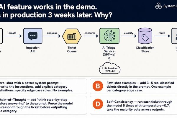 Why Few-Shot Beats Self-Consistency for Production AI Classification