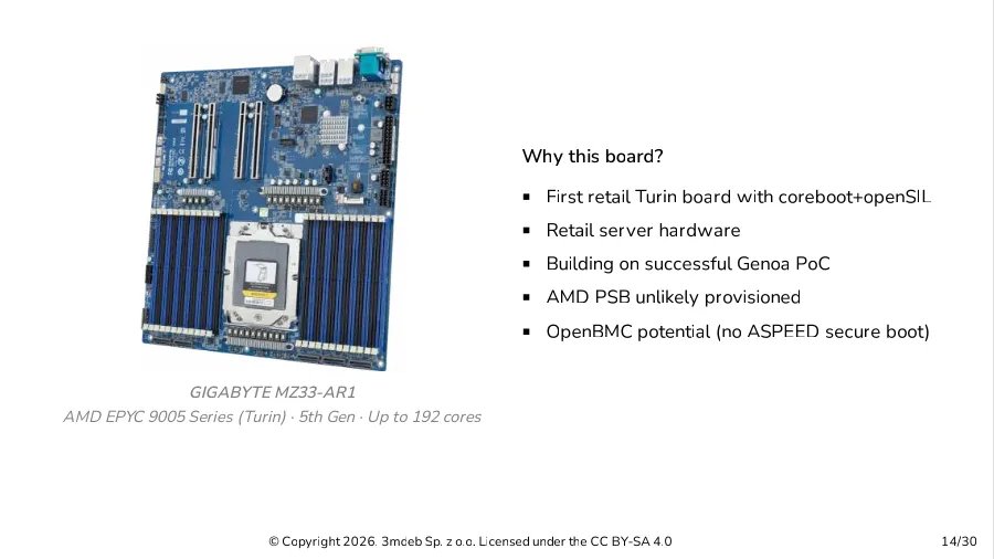 3mdeb Talks Up AMD openSIL & Open-Source Firmware Efforts For Confidential Compute - Phoronix