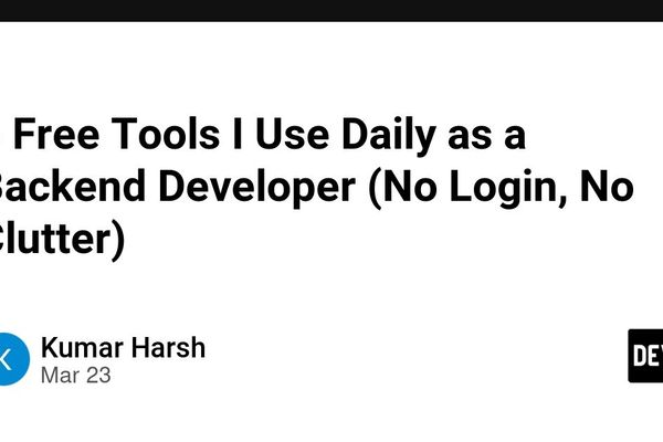 The Developer's Toolkit: 5 Free Utilities That Actually Respect Your Time