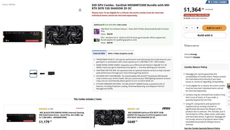 The combo offer is time-sensitive.