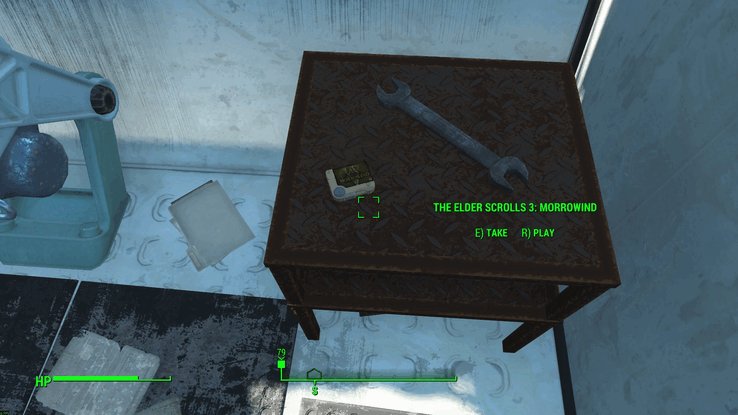 The Elder Scrolls Morrowind holotape in Fallout 4