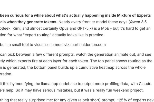 Visualizing Mixture of Experts: Inside the Black Box of Modern AI Models