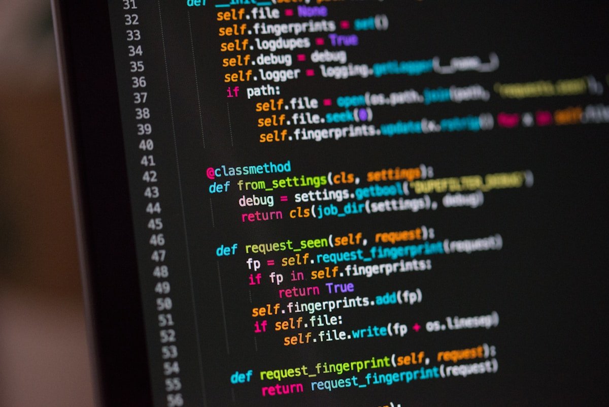Code editor open in a focused developer workspace