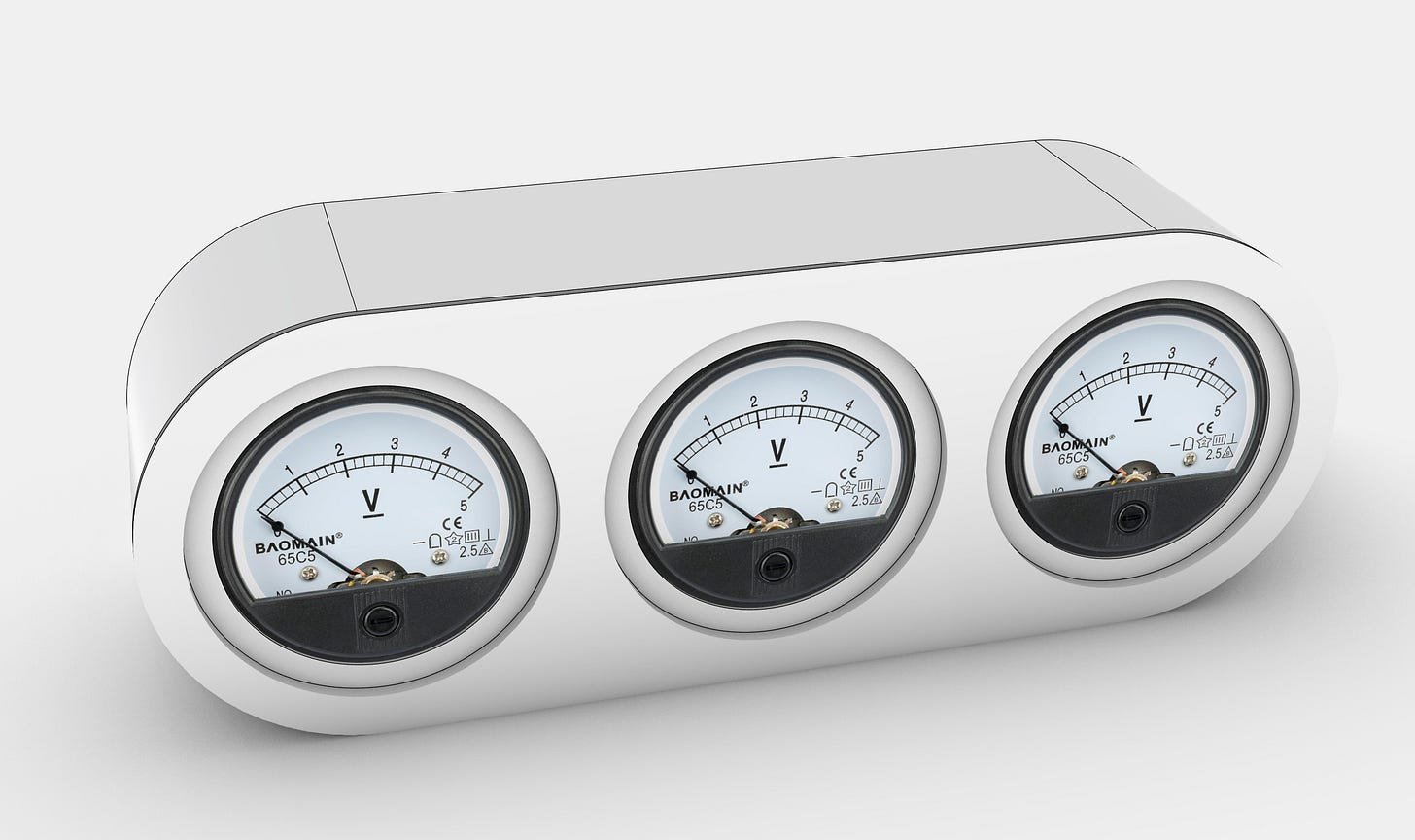 A nicer voltmeter clock - lcamtuf’s thing