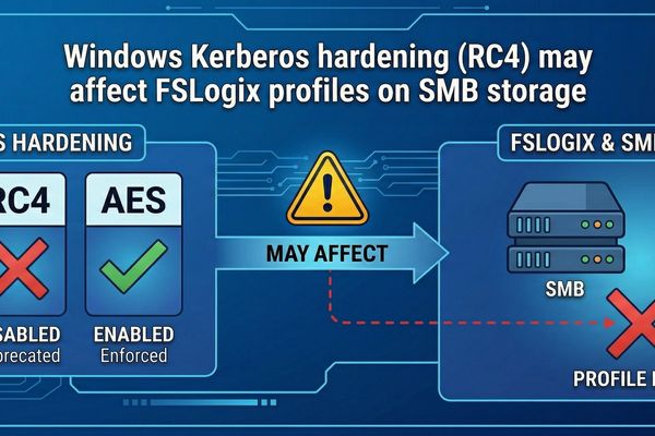 Windows Kerberos Hardening May Break FSLogix Profile Access in 2026