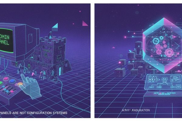 Admin Panels Are Not Configuration Systems - DEV Community