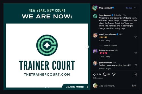 The Trainer Court update on Instagram