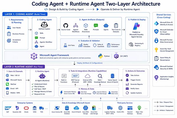 Microsoft's Two-Layer Architecture: Separating Agent Creation from Runtime Operations