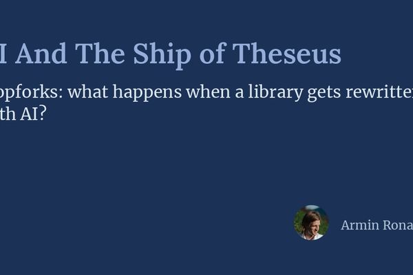 AI and the Ship of Theseus: When Code Gets Rewritten from Scratch