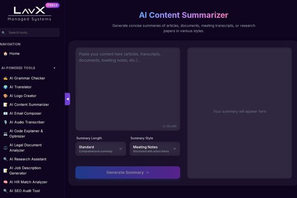 AI Content Summarizer: Taming Information Overload in Technical Workflows