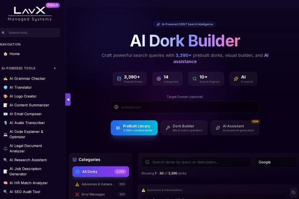 AI Dork Builder: Revolutionizing OSINT with Intelligent Query Generation