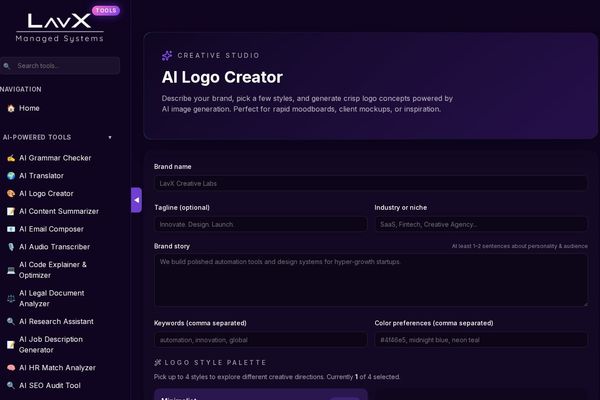 AI Logo Creator: Intelligent Brand Design Automation for Modern Teams