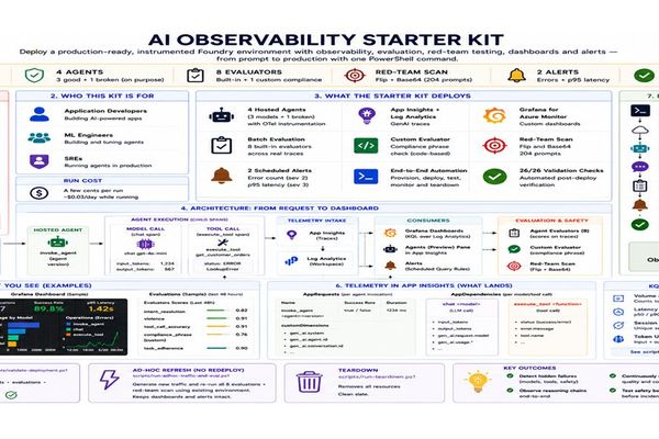 Microsoft's AI Observability Starter Kit: Production-Grade Monitoring for Foundry Agents
