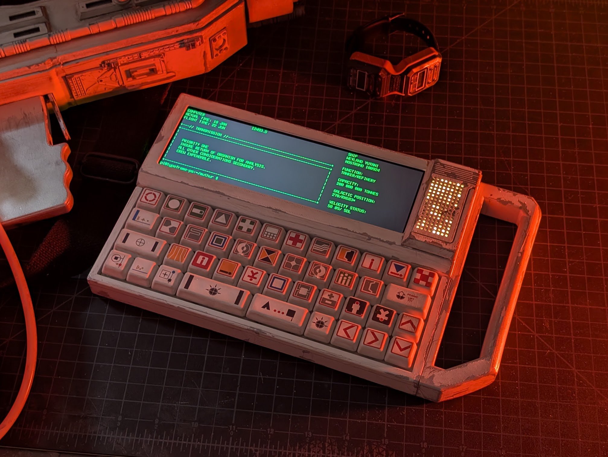 Jeff Merrick's Typeframe PS-85 cyberdeck