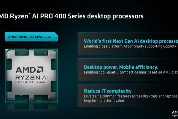 AMD Launches Ryzen AI PRO 400 Series Desktop CPUs: Zen 5 with 50 TOPS NPU for AI Workloads