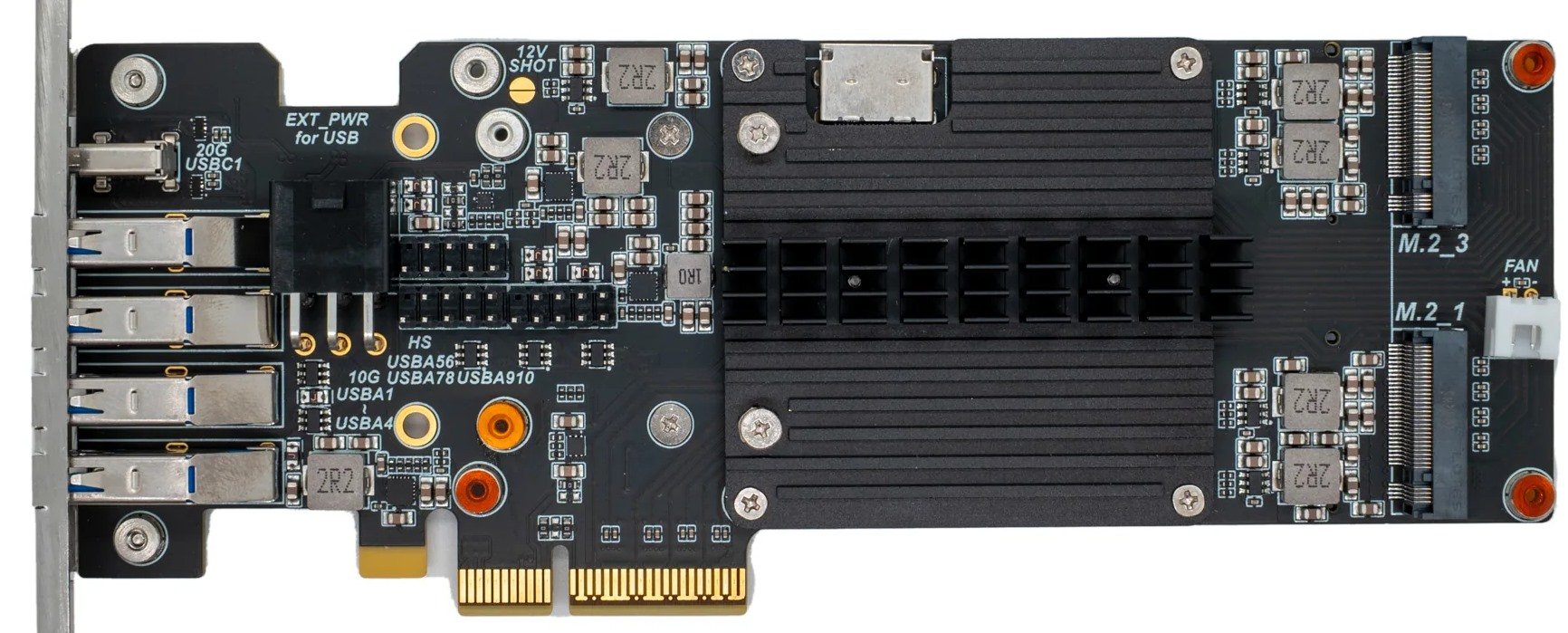 A detailed photo of the WisdPi PROM21 All In Expansion Card.
