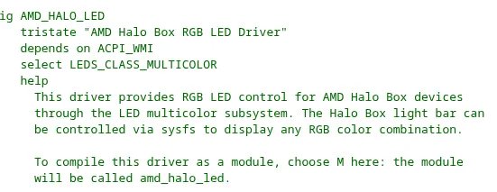 AMD Halo Box RGB LED driver
