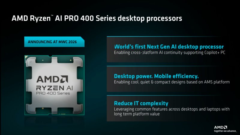AMD Ryzen AI PRO 400 Desktop Processors