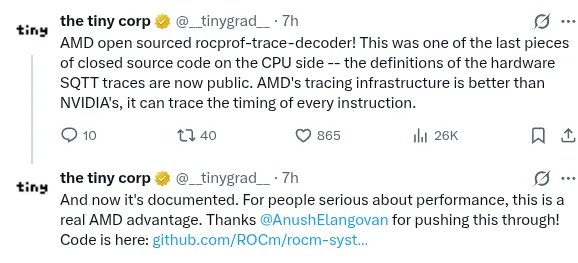 AMD Opens ROCprof Trace Decoder, Boosting Open-Source GPU Development