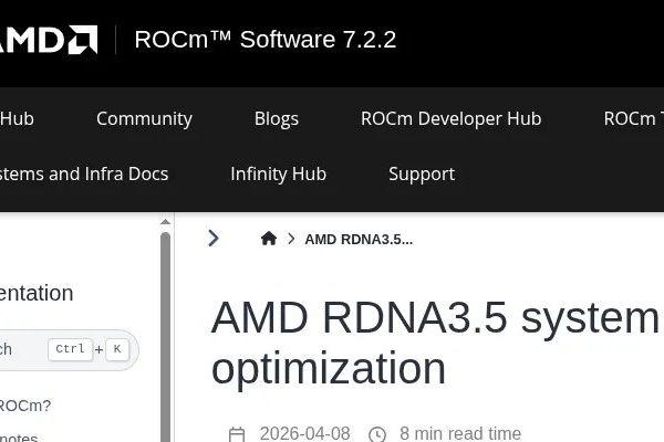 AMD ROCm 7.2.2 Adds RDNA 3.5 Optimization Guide for Ryzen AI Hardware