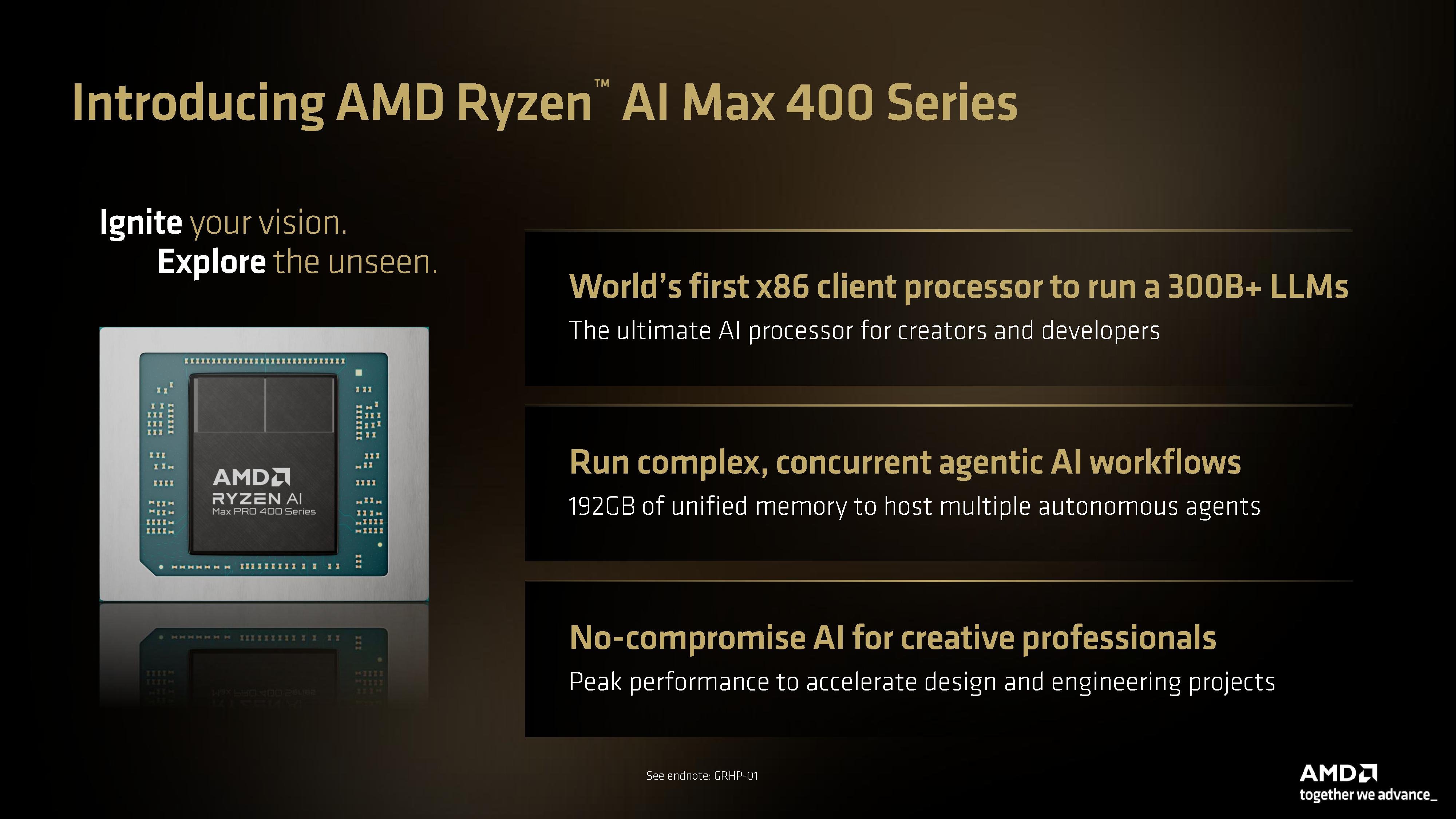 Ryzen AI Max 400 details.