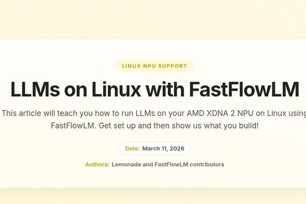 AMD Ryzen AI NPUs Finally Get Linux LLM Support Through Lemonade 10.0