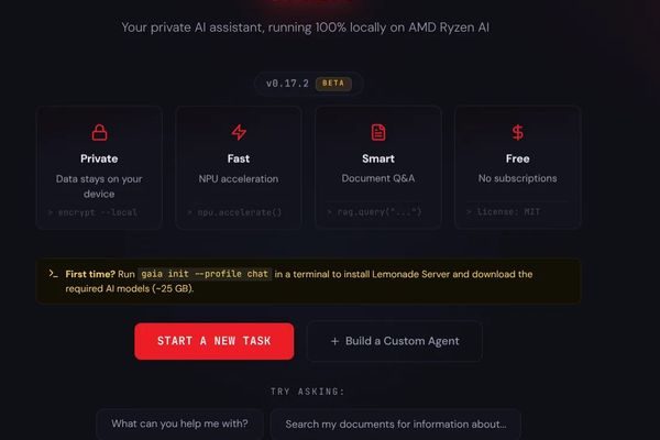 AMD's GAIA 0.17.2 Transforms AI Agent Development with Chat-Based Building and Desktop App Experience