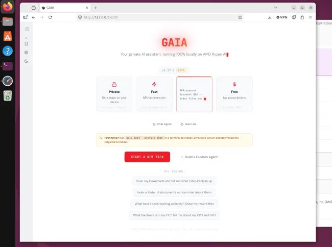 AMD GAIA on Linux