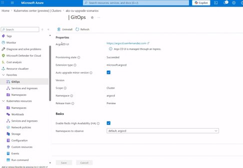 Announcing Public Preview of Argo CD extension in AKS Azure Portal Experience | Microsoft Community Hub