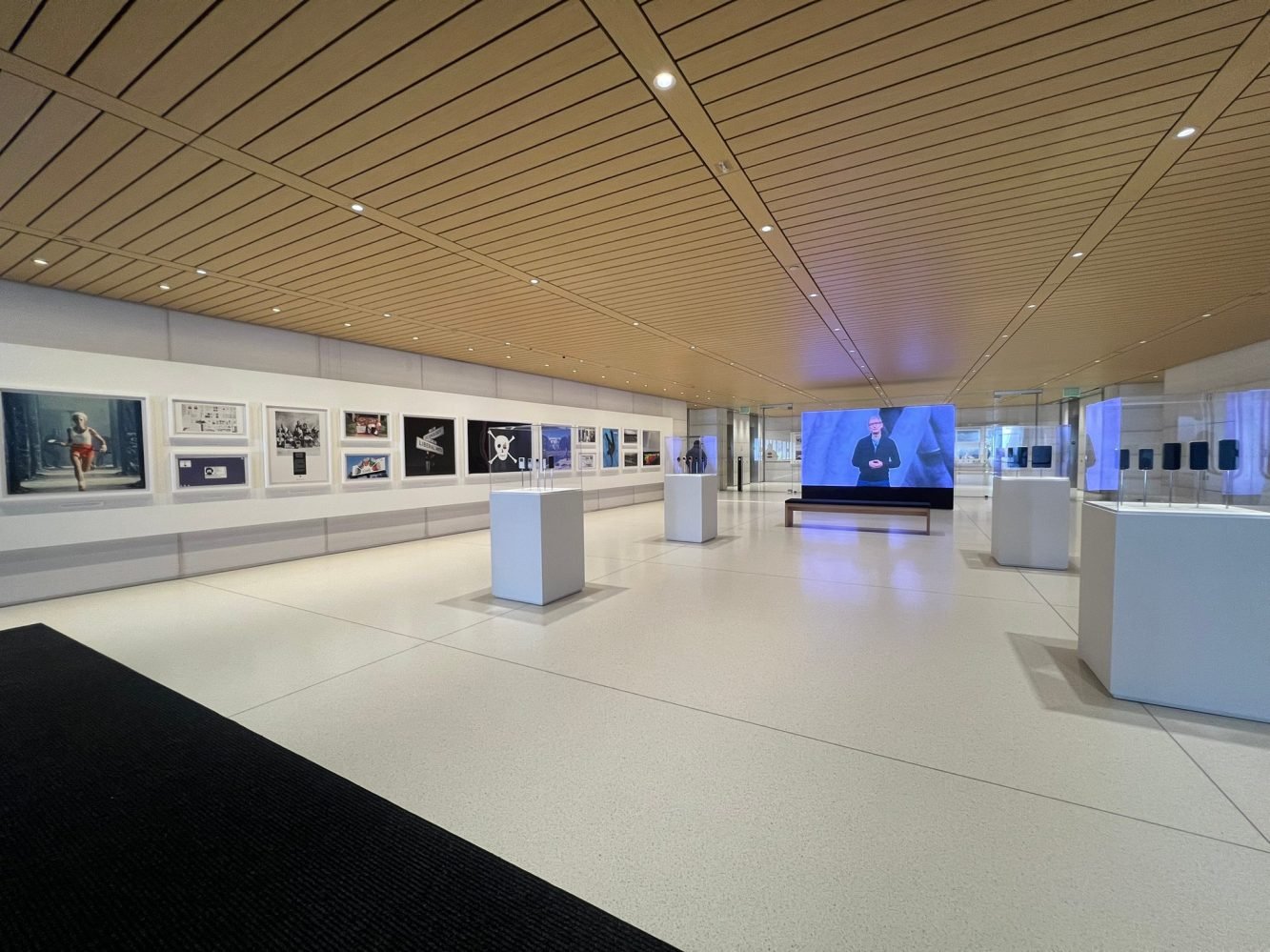 Apple history exhibit at Apple Park