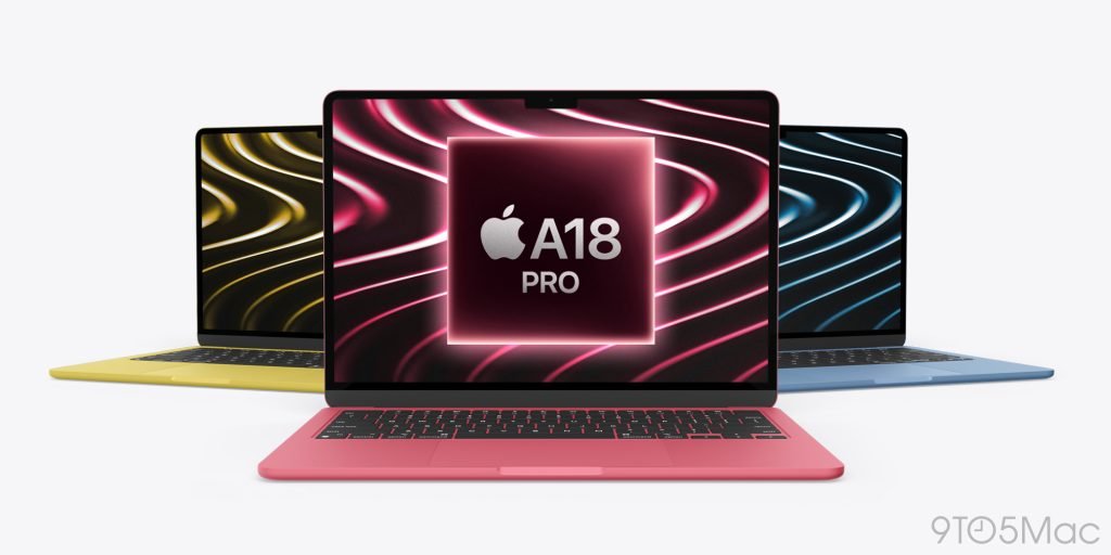 A18 Pro MacBook concept