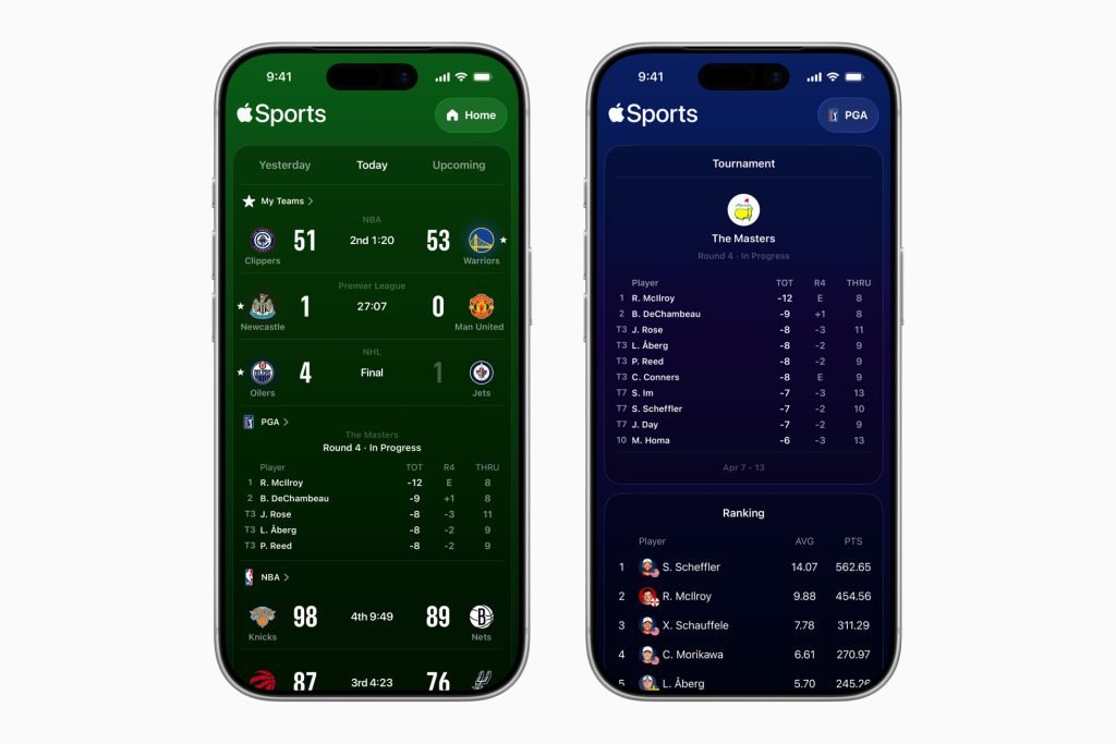 Apple Sports for iPhone updated with PGA, LPGA, and more - 9to5Mac