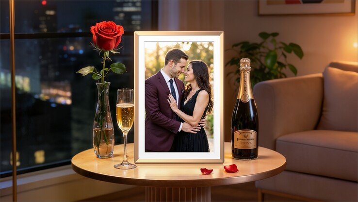 The Arzopa D14 digital frame is a perfect Valentine's Day gift 