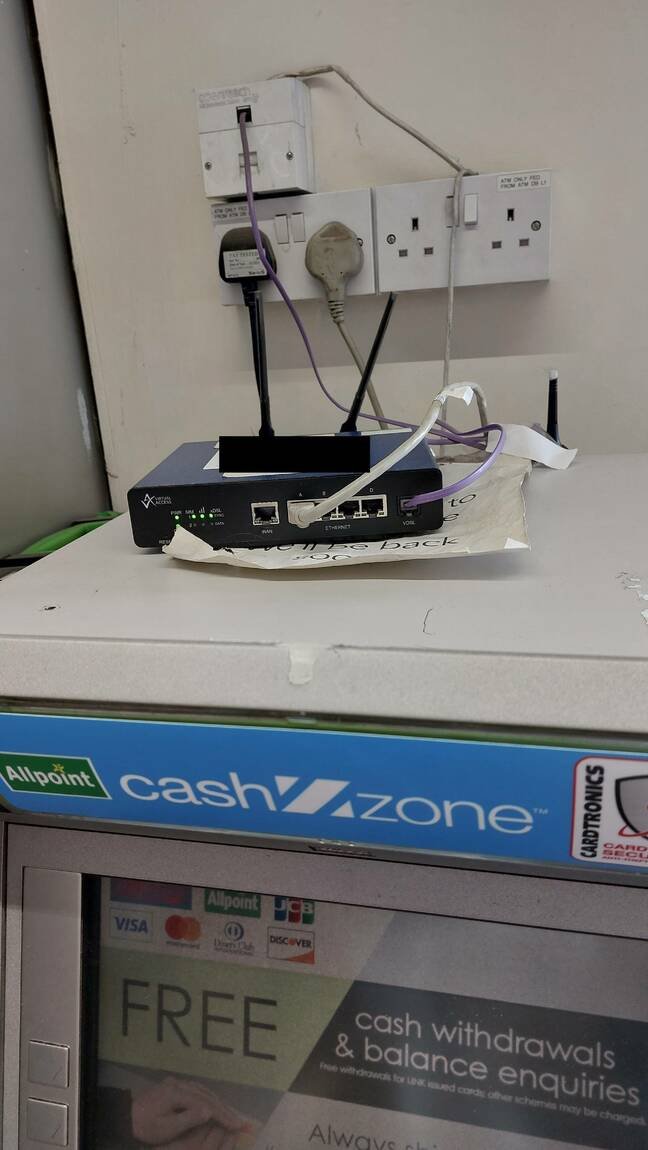 Router on top of an ATM