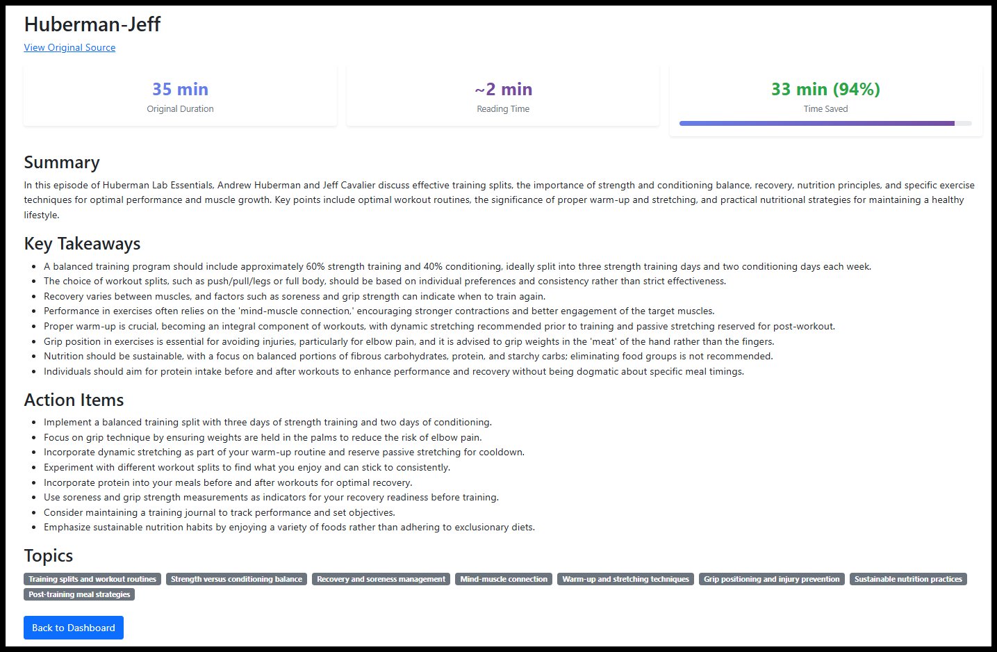 Audio Notes 2.0. Smarter Summaries, Better Insights, Less Time Wasted – Jamie Maguire