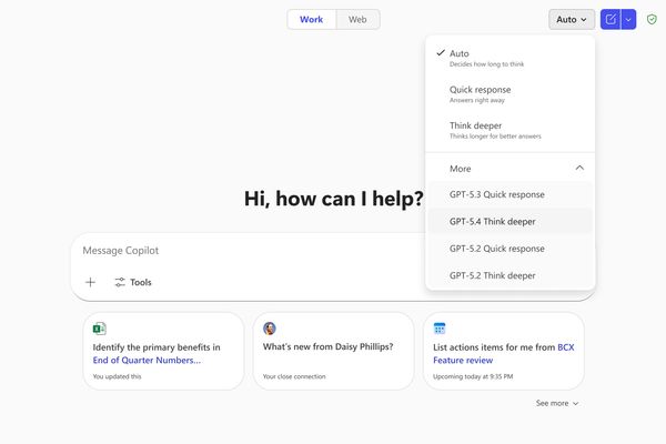 Microsoft 365 Copilot Gets GPT-5.4 Thinking: Deeper AI for Complex Work Tasks