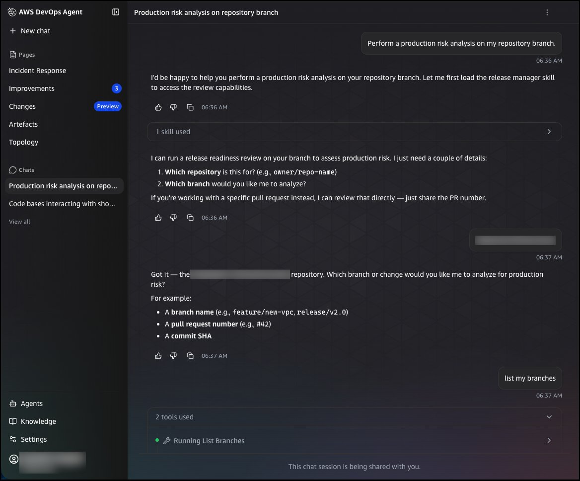 AWS DevOps Agent adds release management capabilities to assess code changes before production (preview) | AWS News Blog
