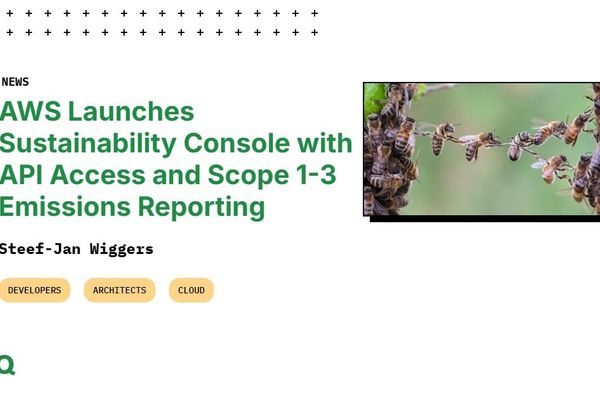 AWS Launches Sustainability Console with API Access and Scope 1-3 Emissions Reporting