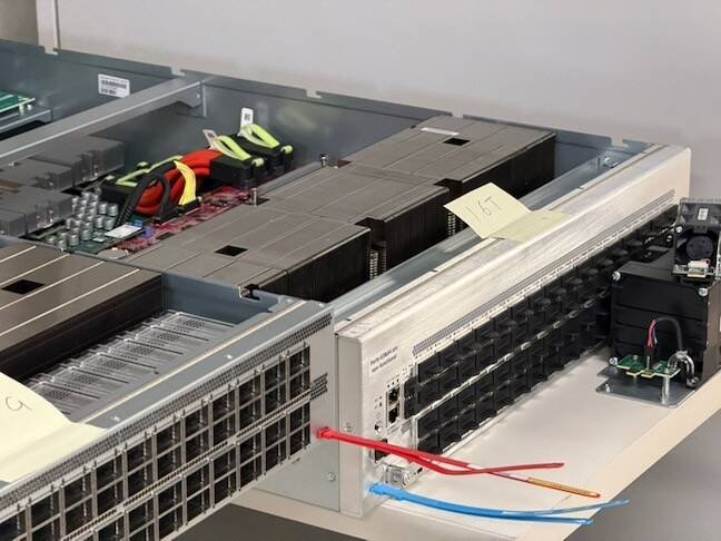 Image of AWS's next generation 102 Tbps switch