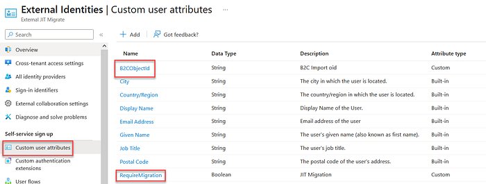 Image of EEID custom attributes