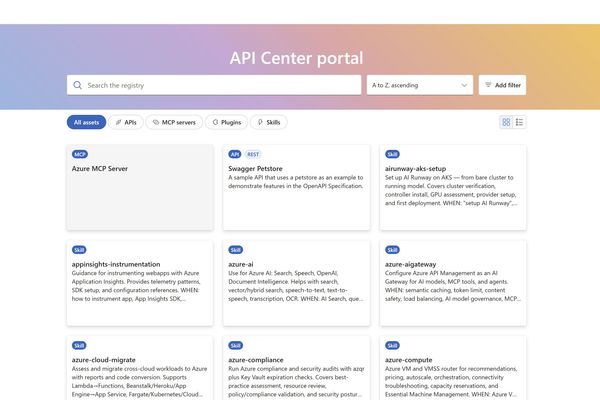 Azure API Center Portal General Availability: Transforming Enterprise API Management in the Multi-Cloud Era