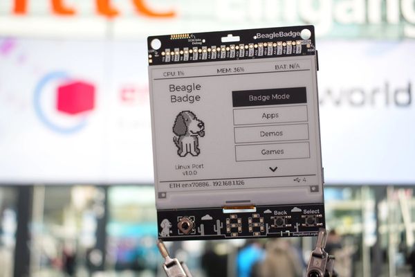 BeagleBadge: An Open-Source Wearable Badge with ePaper Display and Sensors