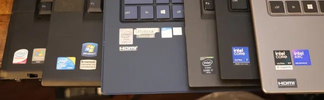 Intel laptop badges