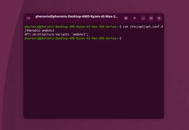 Ubuntu 26.10 amd64v3 APT setup