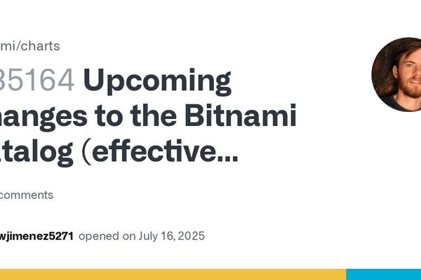 Bitnami Restructures Container Catalog: Legacy Archive and Secure Images Herald New DevOps Reality