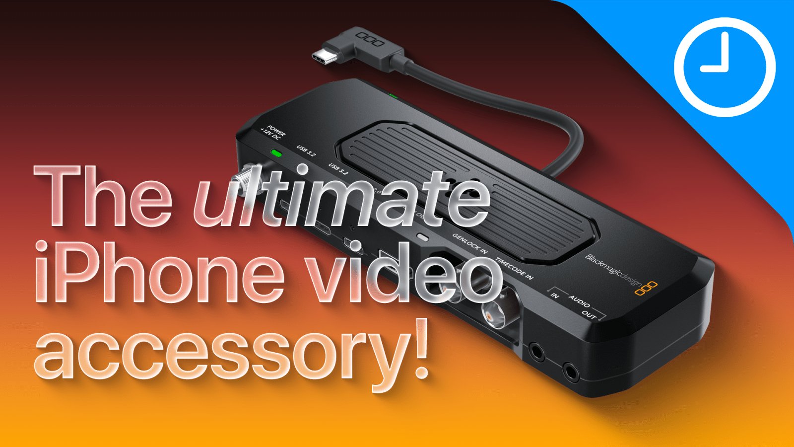 Blackmagic Camera ProDock - one of the best iPhone accessories - 9to5Mac